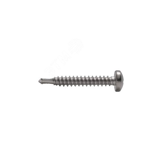 Саморез с полукруглой головкой с буром DIN 7504М  4,2x45 A2 КМП А2 7504М 4,2*45/500