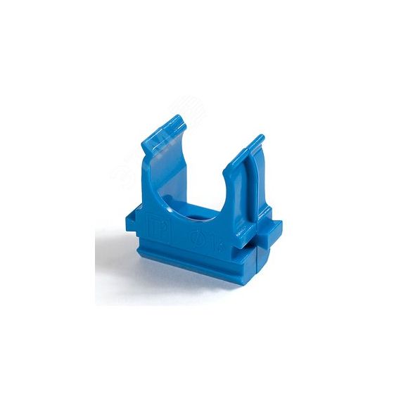 Крепёж-клипса для труб АБС-пластик синяя д25 (100шт/1000шт уп/кор)  Промрукав PR13.0059