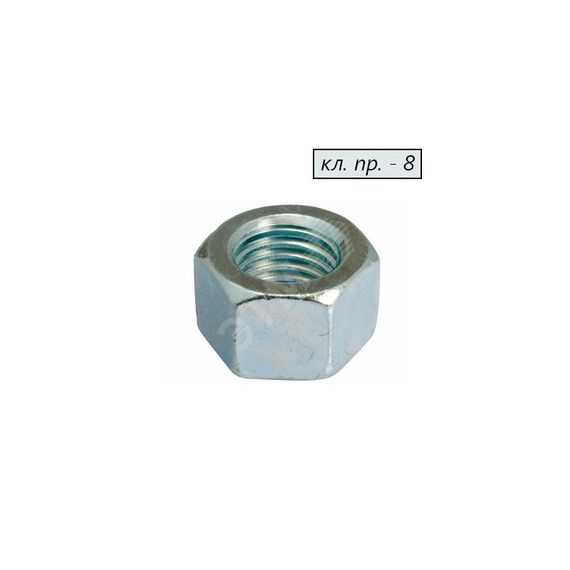 Гайка DIN934 М10 шестигранная оцинкованная Партнер 54004
