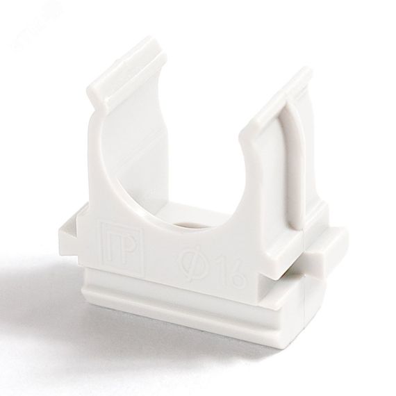 Крепёж-клипса для труб Полистирол белая д25 Промрукав 02725б
