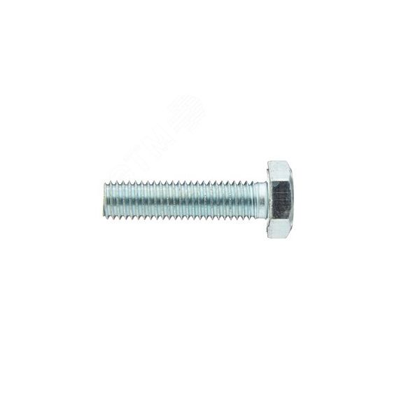 Болт DIN933 М6х16 шестигранная голова полная резьба оцинкованный 8.8 Партнер 53454