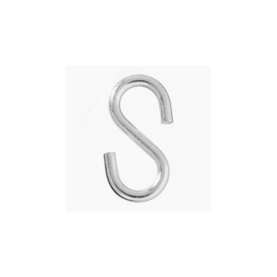 Крючок S-образный 3мм покрытие цинк Крепдил Hook-3mm