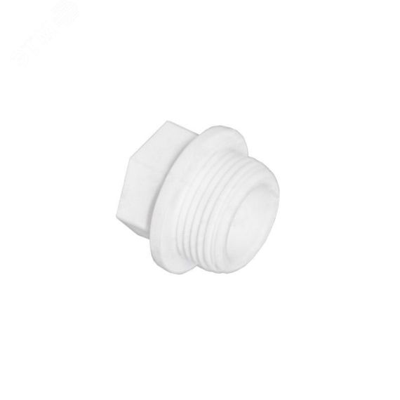 Заглушка резьбовая 25х3/4 (900/150)  БЕЛАЯ VALFEX 10163025-PRO