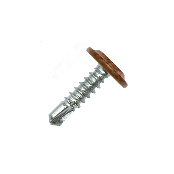 Саморез ПШС Daxmer М 4,2х16 (500 шт) Темный дуб Руфкомплект 346324