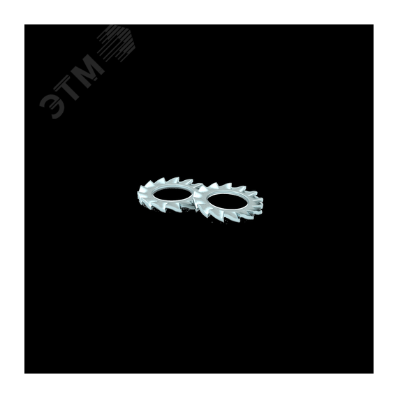 Шайба зубчатая М6 DIN 6798 A (упак. 500 шт) КМ-профиль LO0901