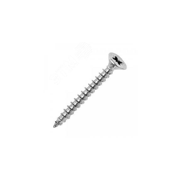 Саморез универсальный острый с потайной головкой 3,5x50 цинк в карт (100шт/уп) Промрукав PR08.8714