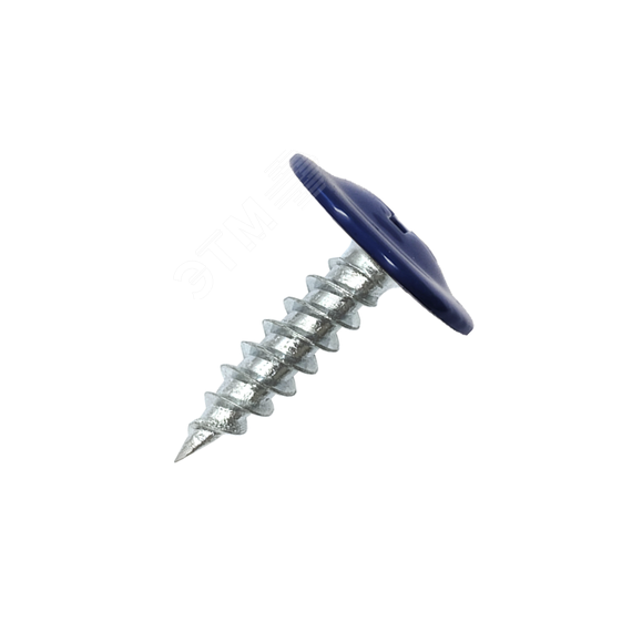 Саморез металл/металл 4.2х16 пресс-шайба острый RAL5002 Руфкомплект 308139