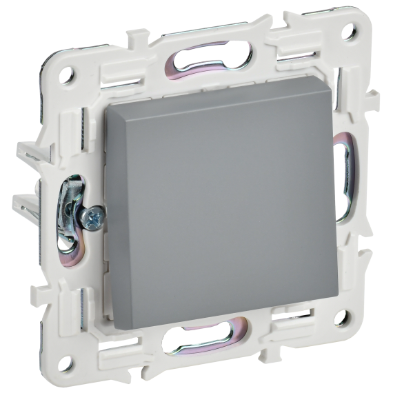 SKANDY Выключатель 1-клавишный 10А SK-V01Gr серый IEK