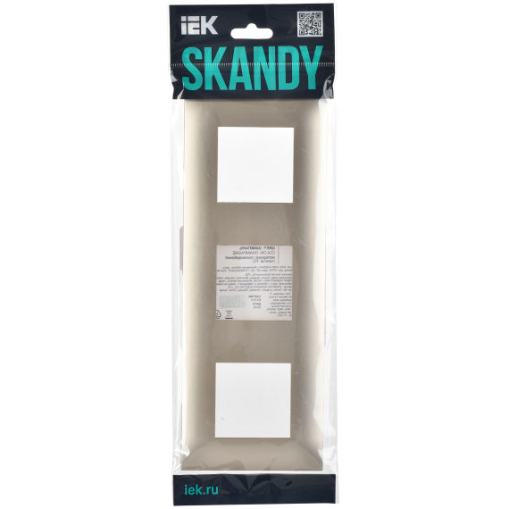 SKANDY Рамка 3-местная SK-F03Sh шампань IEK