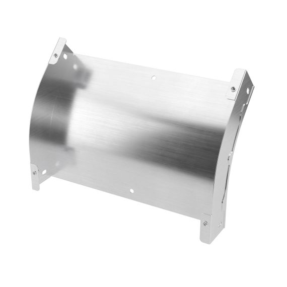 Угол вертикальный внешний 45 градусов 50х150, 2,0 мм, алюминий, в комплекте с крепежными элементами и соединительными пластинами, необходимыми для монтажа