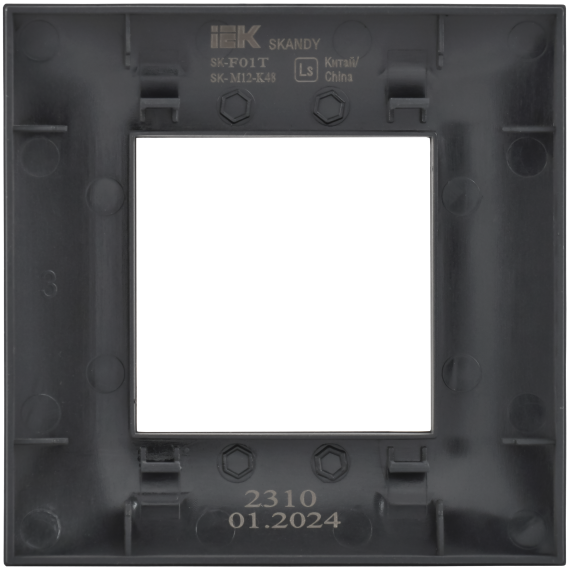 SKANDY Рамка 1-местная SK-F01T титан IEK