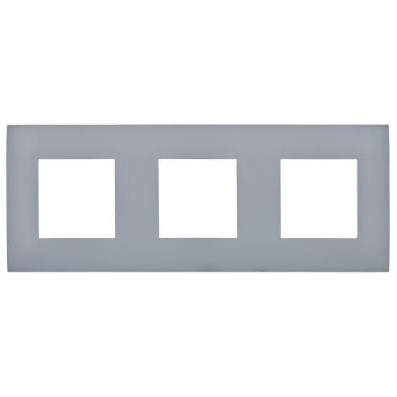 SKANDY Рамка 3-местная SK-F03Gr серый IEK