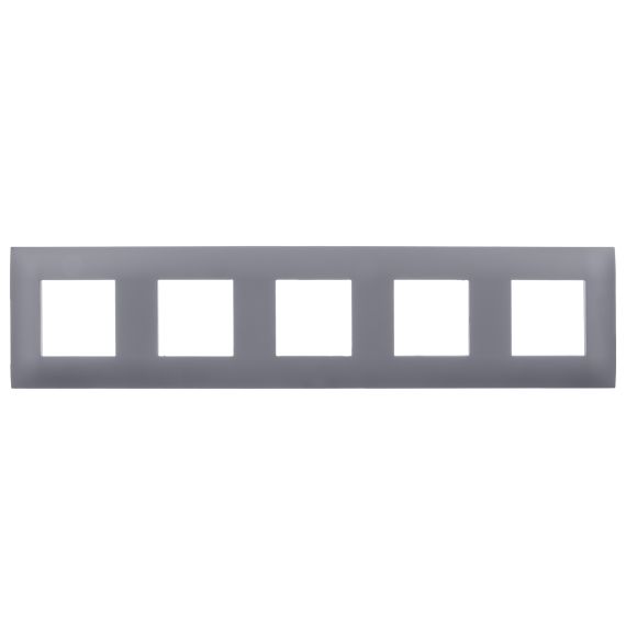 SKANDY Рамка 5-местная SK-F05T титан IEK