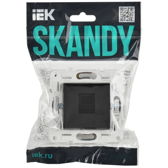 SKANDY Розетка компьютерная RJ45 кат.6 SK-K02Bl черный IEK
