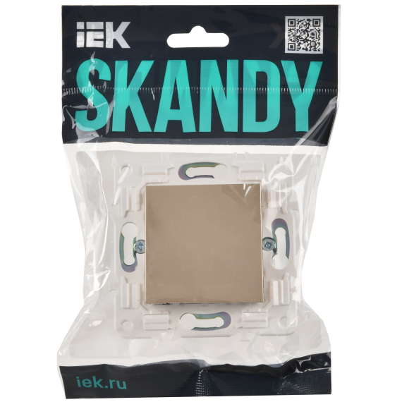 SKANDY Заглушка с суппортом SK-C01Sa песочный IEK