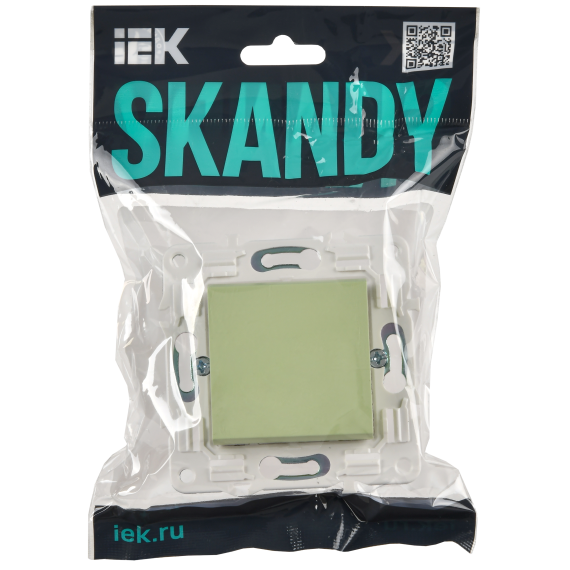 SKANDY Выключатель 1-клавишный 10А SK-V01G мятный IEK