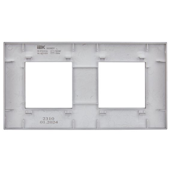 SKANDY Рамка 2-местная SK-F02Gr серый IEK