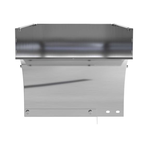 Угол CDSD 90 вертикальный внешний переходник правосторонний осн.500 H50, нержавеющая сталь AISI 304, в комплекте с крепежными элементами и соединительными пластинами, необходимыми для монтажа