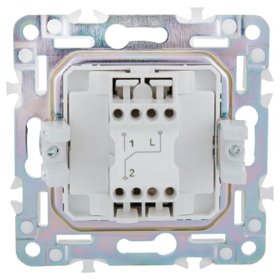 SKANDY Выключатель 1-клавишный проходной 10А SK-V02G графит IEK