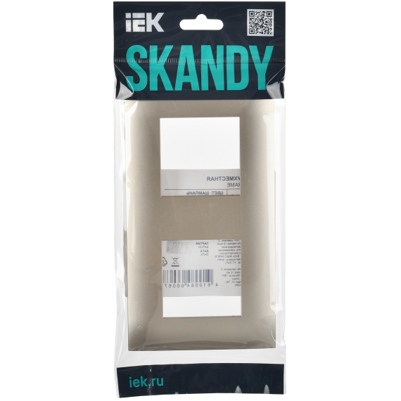 SKANDY Рамка 2-местная SK-F02Sh шампань IEK