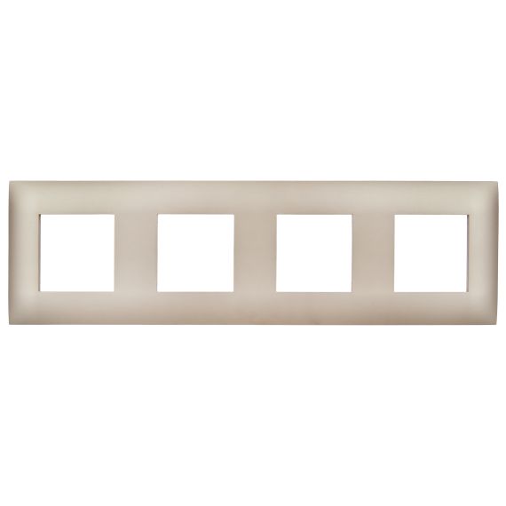 SKANDY Рамка 4-местная SK-F04Sa песочный IEK