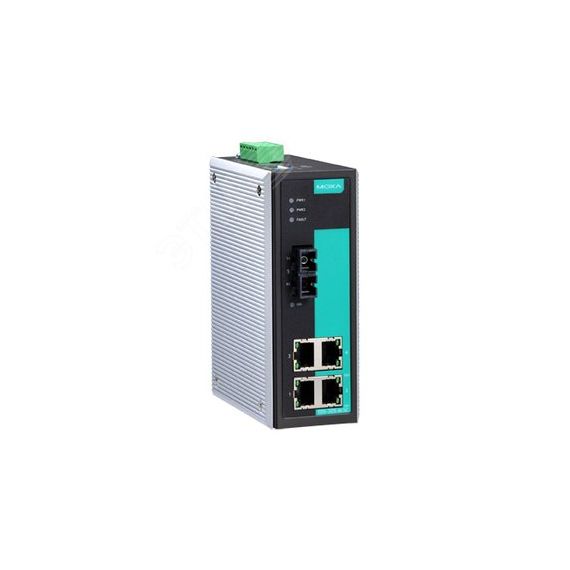 Коммутатор 4 x 10/100BaseTX, 1 x 100BaseFX (многомодовое оптоволокно) MOXA EDS-305-M-SC