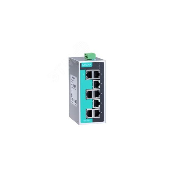 Коммутатор 8 x 10/100BaseTX в металлическом корпусе с расширенным диапазоном температур MOXA EDS-208A-T