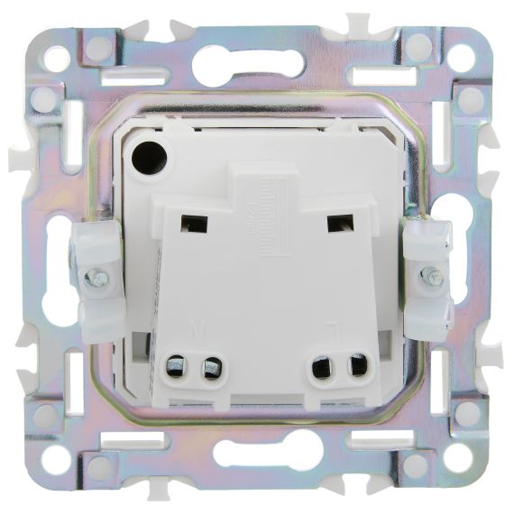 SKANDY Розетка без заземления с защитными шторками 10А SK-R01Sh шампань IEK