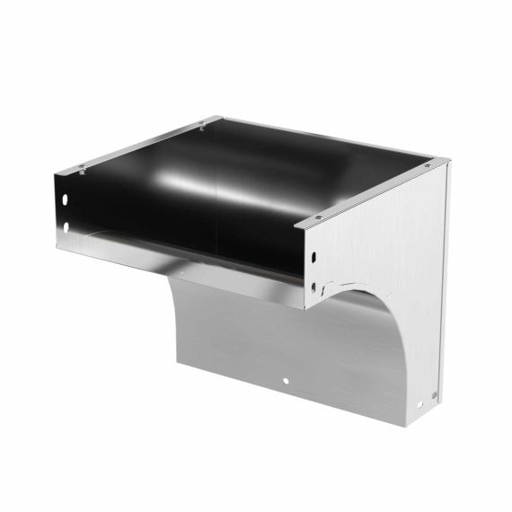 Угол CDV 90 вертикальный внешний осн.600 H50, нержавеющая сталь AISI 304, в комплекте с крепежными элементами и соединительными пластинами, необходимыми для монтажа