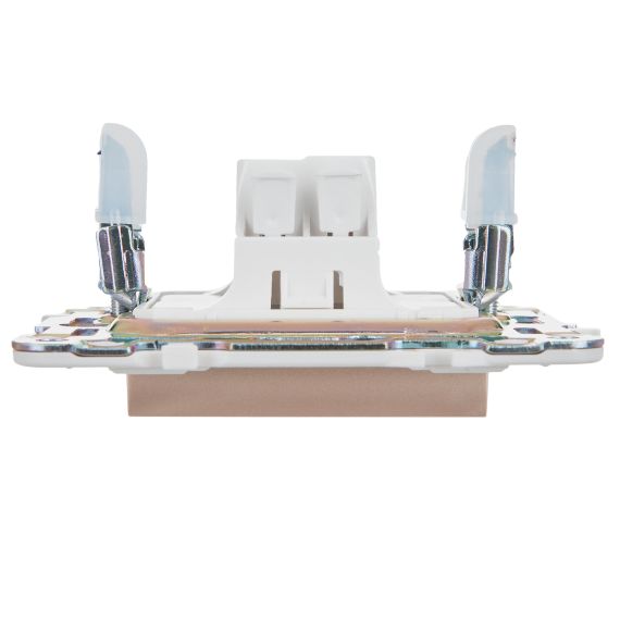 SKANDY Выключатель 1-клавишный проходной с индикацией 10А SK-V08Sa песочный IEK