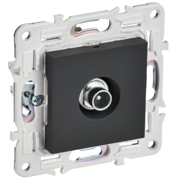 SKANDY Розетка TV проходная SK-A17G графит IEK