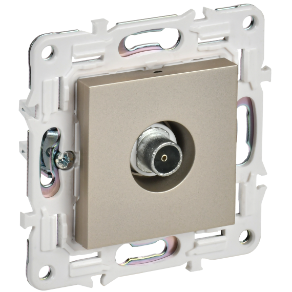 SKANDY Розетка TV оконечная SK-A12Sh шампань IEK