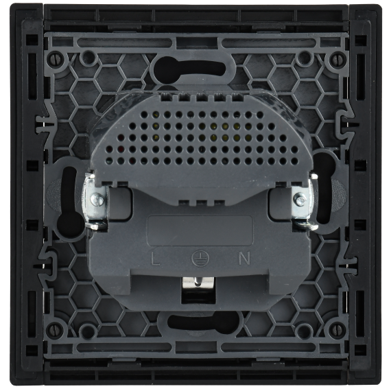 FORTE&PIANO Розетка 1-местная с заземлением с защитными шторками винтовое крепление 16А USB A+A 3,1А FP145 черный IEK