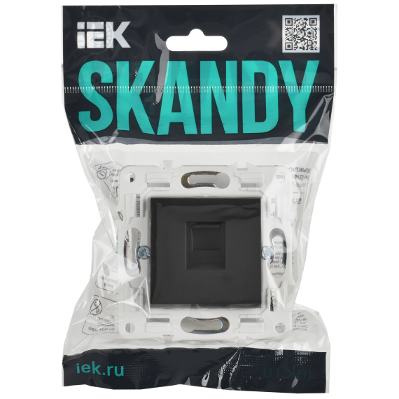 SKANDY Розетка компьютерная RJ45 кат.5E SK-K01T титан IEK