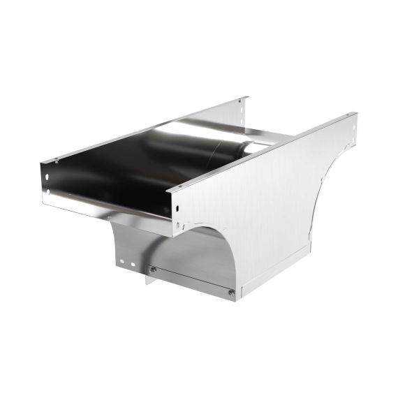 Ответвитель TDS T-образный вертикальный универсальный осн.150 H50, нержавеющая сталь AISI 304, в комплекте с крепежными элементами и соединительными пластинами, необходимыми для монтажа