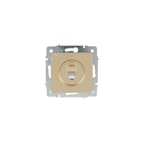 VESNA Розетка компьютерная золото Lezard 742-3688-139
