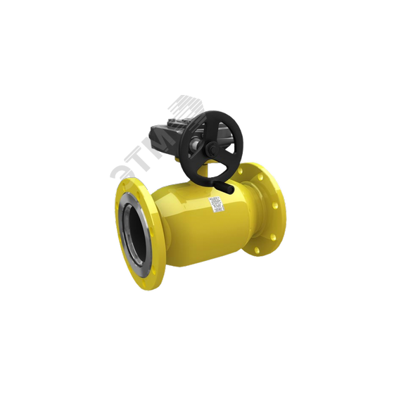 Кран шаровой стальной цельносварной фланцевый полнопроходной DN150 PN16 с редуктором для газообразных сред LD КШ.Ц.Ф.Р.GAS.150.016.П/П.02