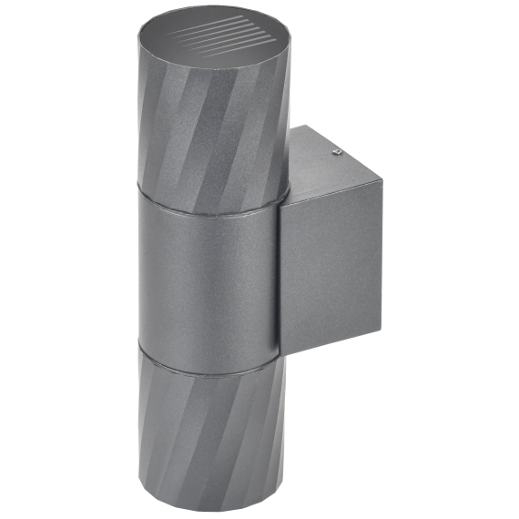 Светильник уличный 5221 настенный под лампу 2хGU10 IP65 серый IEK