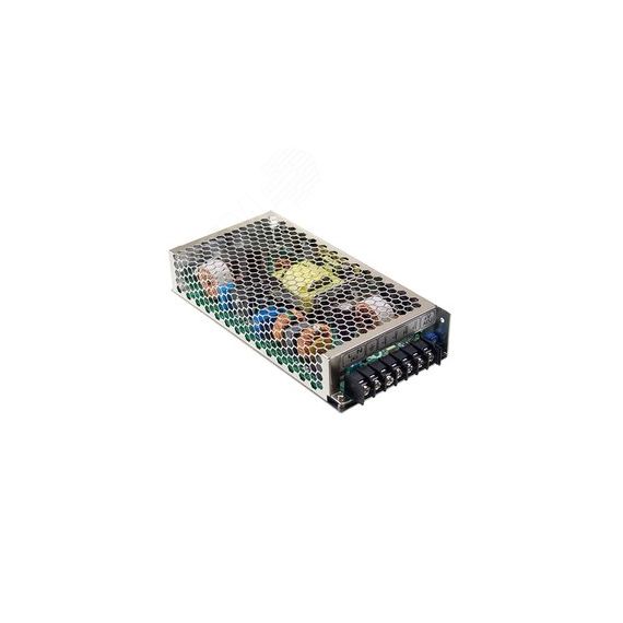 Блок питания AC-DC, 132Вт, ККМ, вход 85...264V AC, 47...63Гц -120...370В DC, выход 7.5В-26.7A, рег. вых 6.8...9В, выход SB 5В-0.3А, дист. вкл-выкл, из Mean well HRPG-200-7.5