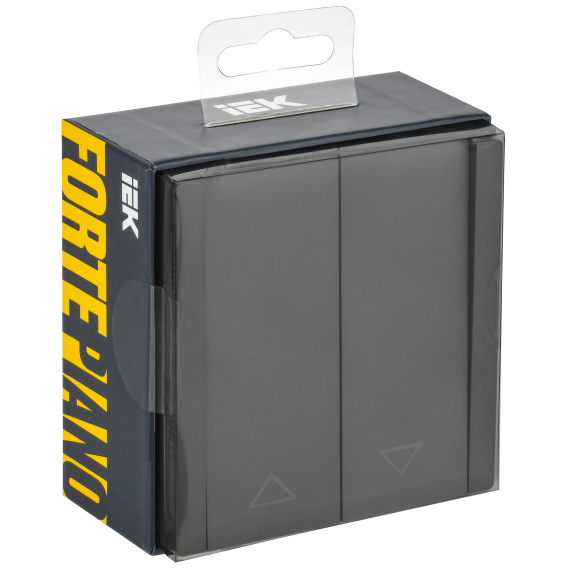 FORTE&PIANO Выключатель жалюзи 10А FP311 серый IEK