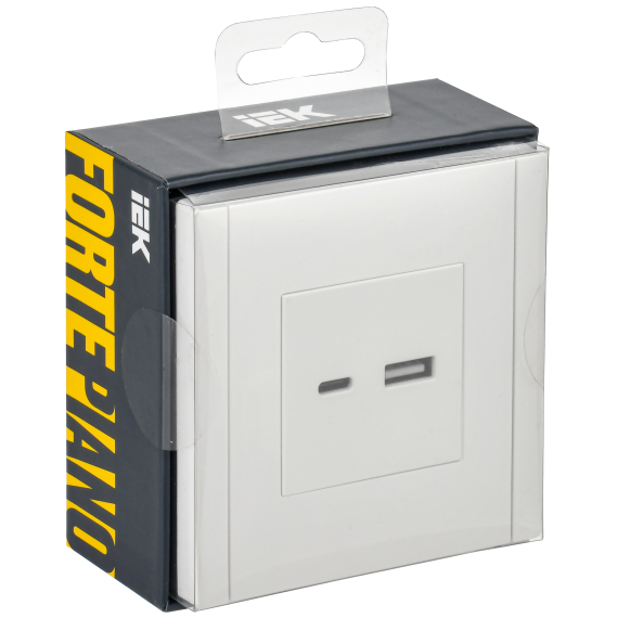 FORTE&PIANO Розетка USB A+C 3,1А FP250 белый IEK