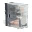 Реле миниатюрное промышленное, 1CO, ком. ток 12А, AgSnO2, напряжение 115V AC, опция: светодиод