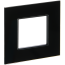 SKANDY Рамка 1-местная SK-F21Bl стекло черный IEK