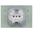 SKANDY Розетка 2-местная и крышкой 16А в сборе IP44 SK-R12G мятный IEK