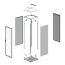 Разобранный 19" IT-CQE 47U 600х2200х1000, двери стекло + сплошная, RAL7011/7035 Разобранный 19" IT-CQE 47U 600х2200х1000, двери стекло + сплошная, RAL7011/7035