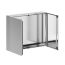 Корпус навесной STH с М/П двухдверный из нержавеющей cтали AISI304 ВxШxГ 800x1000x200 мм, с фланцем, IP55