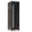 Шкаф напольный 22U распаш перфор двери.цвет черный Hyperline TTR-2281-DD-RAL9005