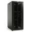 Шкаф напольный 19-дюймовый 42U 2055x800х800мм передняя и задняя распашные перфорированные двери (75%) ручка с замком крыша нового типа черный (RAL 900 Hyperline TTB-4288-DD-RAL9004