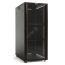 Шкаф напольный 19-дюймовый 18U 988x600х800 мм (ВхШхГ) передняя стеклянная дверь со стальными перфорированными боковинами задняя дверь сплошная ручка с Hyperline TTB-1868-AS-RAL9004