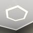 Светильник светодиодный RVE-LBX-HOLE-HEXA-746-VG (Шестиугольник с отв. 746х652х110мм S80мм 48Вт встраиваемый под шпаклевку 4000K Белый) RVElektro RVE00003451